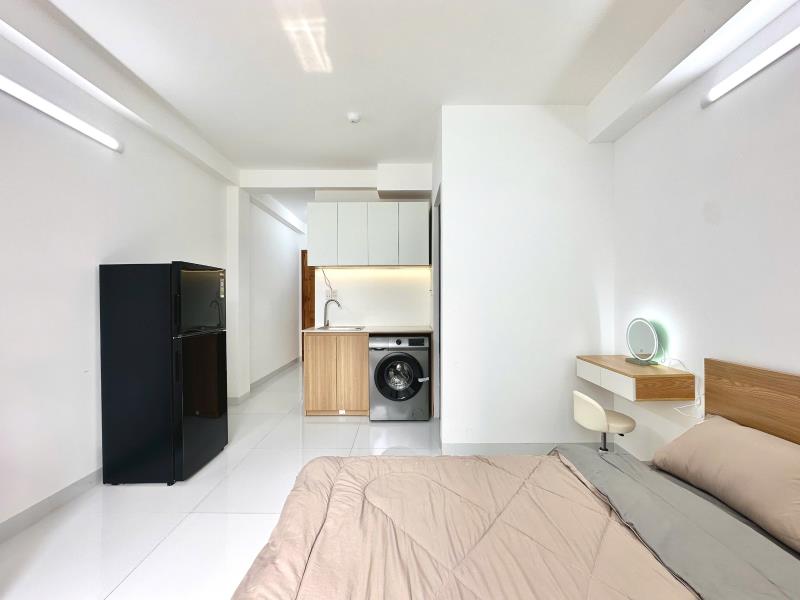 Studio - xvnt, bt - có máy giặt riêng, ban công - gần nguyễn gia trí, các trường đh lân cận - Ảnh 4