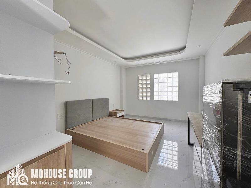 Khai trương căn studio cửa sổ mới 100% full nội thất tone gỗ ngay ung văn khiêm gần ngã tư hảng xanh giáp quận 1,3 khu an ninh - Ảnh 4