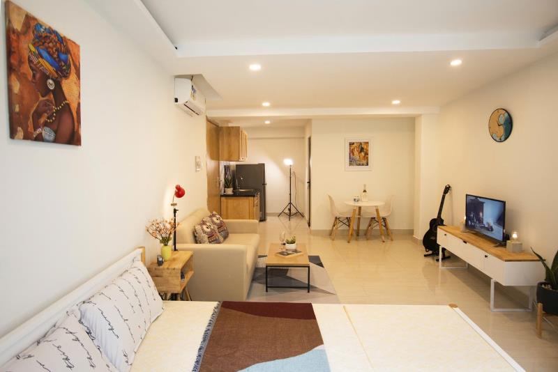 Siêu phẩm chung cư mini full nội thất ánh sáng tự nhiên hầm xe thang máy ngay vũ huy tấn gần chung cư miếu nổi, khu phan xích long giáp quận 1,3 khu an ninh - Ảnh 3