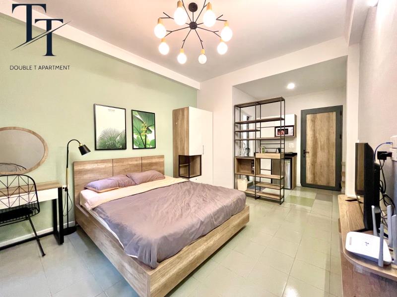 Cho thuê studio ban công 30m2 có thang máy ngay công viên lê văn tám - hồ con rùa - nhà thờ tân định - Ảnh 4