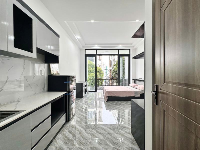 Cho thuê căn hộ 40m², ban công lớn cây xanh, máy giặt riêng,  gần uef, uth, ftu2 & q1 – lê quang định, bình thạnh