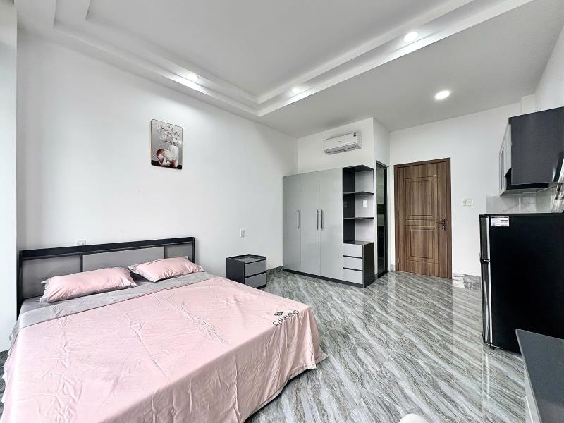 Cho thuê căn hộ 40m², ban công lớn cây xanh, máy giặt riêng,  gần uef, uth, ftu2 & q1 – lê quang định, bình thạnh - Ảnh 2