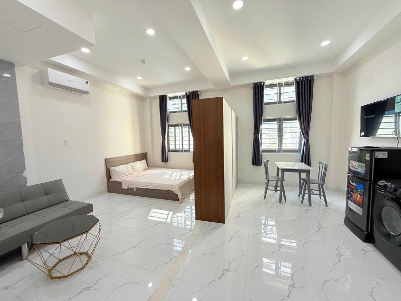 Cho thuê căn hộ cửa sổ trời sáng thoáng rộng 45m2 full nột thất ngay ngã tư hàng xanh xô viết nghệ tĩnh bình thạnh  - Ảnh 3