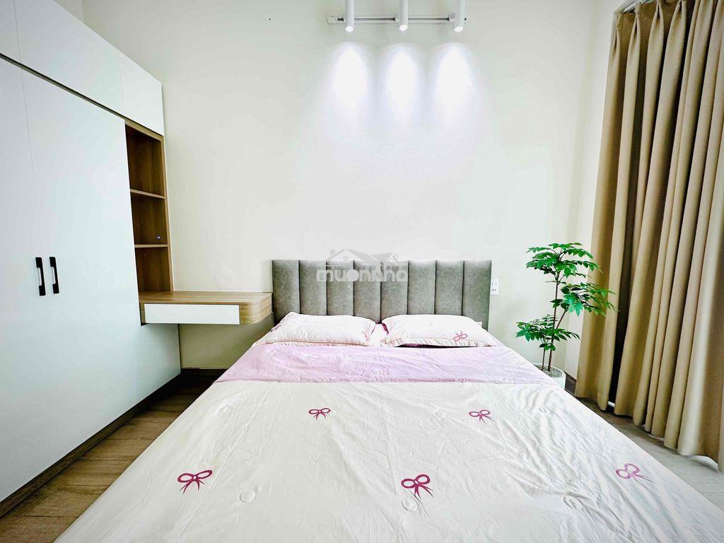Căn hộ 01 phòng ngủ - 01 phòng bếp - ban công - nhà mới xây xong - 2