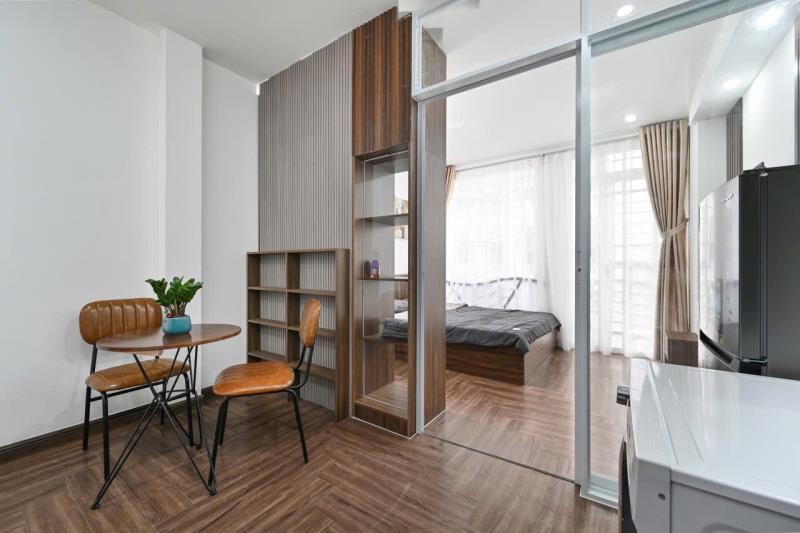 Cho thuê căn hộ 1 phòng ngủ full nội thất trên đường đặng thuỳ trâm tiện đi chợ bà chiểu, lê quang định, phan đăng lưu, q1, q3, phú nhuận - Ảnh 2