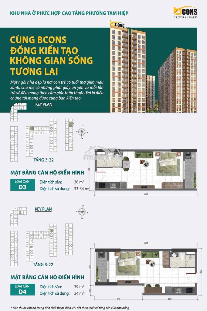 💥 1 phòng ngủ 1,9ty, trả trước 20% ký hdmb, ck 8,5%, căn hộ biên hòa - 3