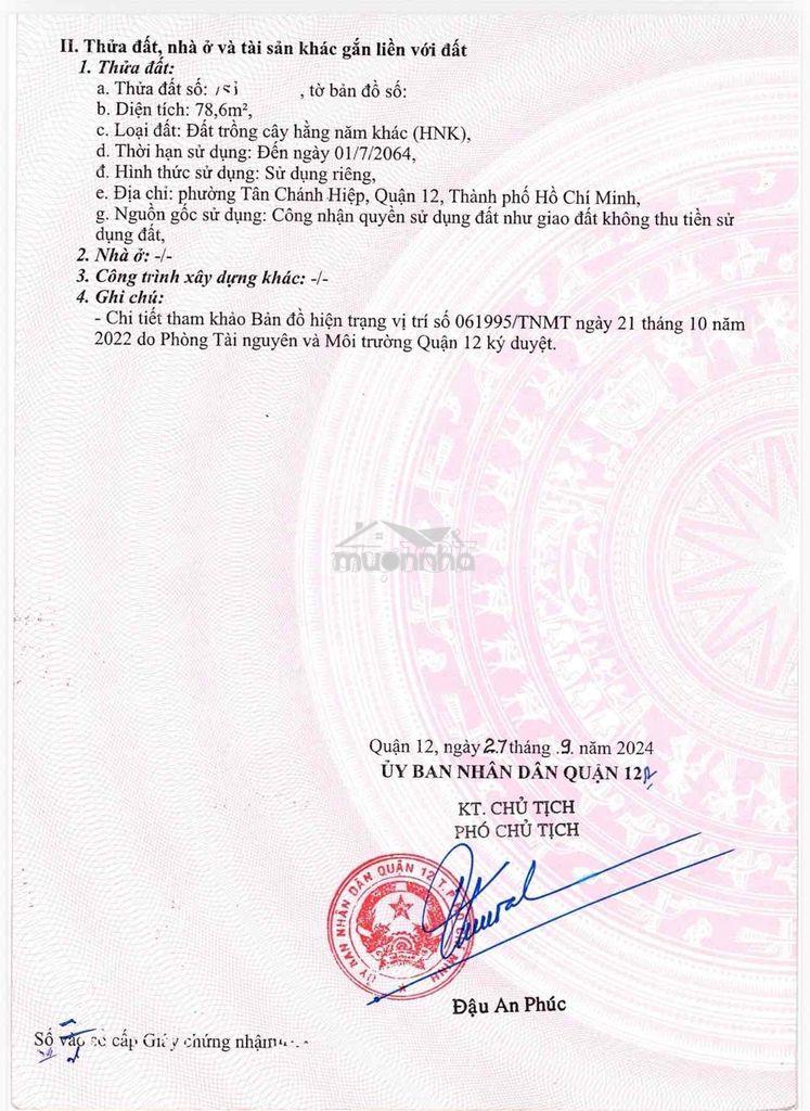 Bán đất cách chợ ngã 3  bầu - 2