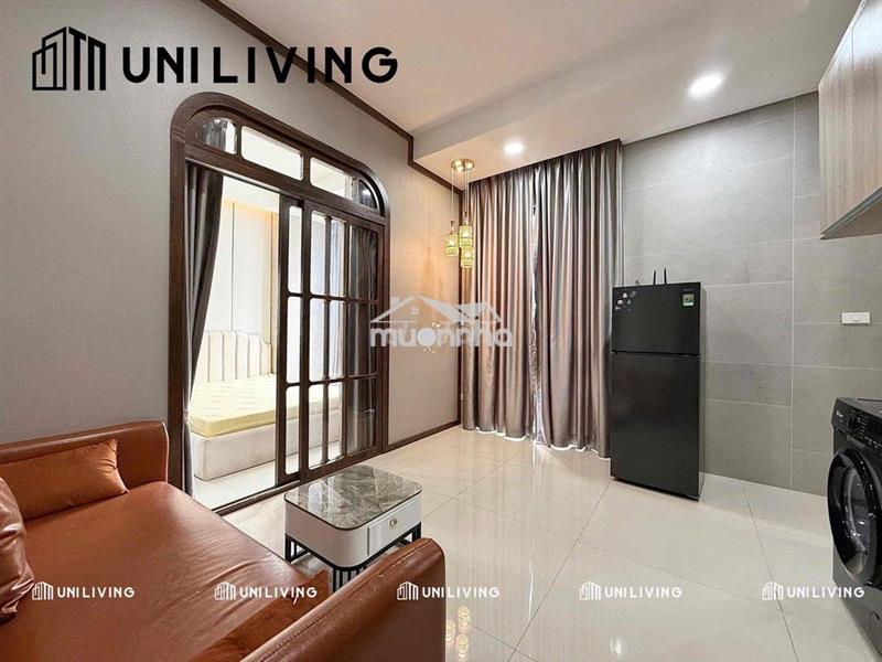 Căn hộ 1 phòng ngủ - bancol cửa sổ thoáng mát - thang máy - hầm xe