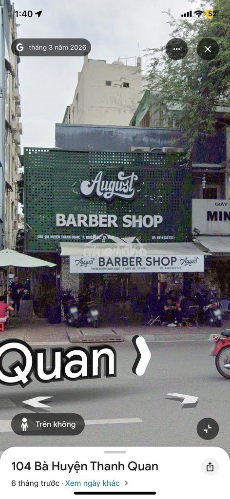 Cho thuê mặt bằng q3, bà huyện thanh quan, tp hcm