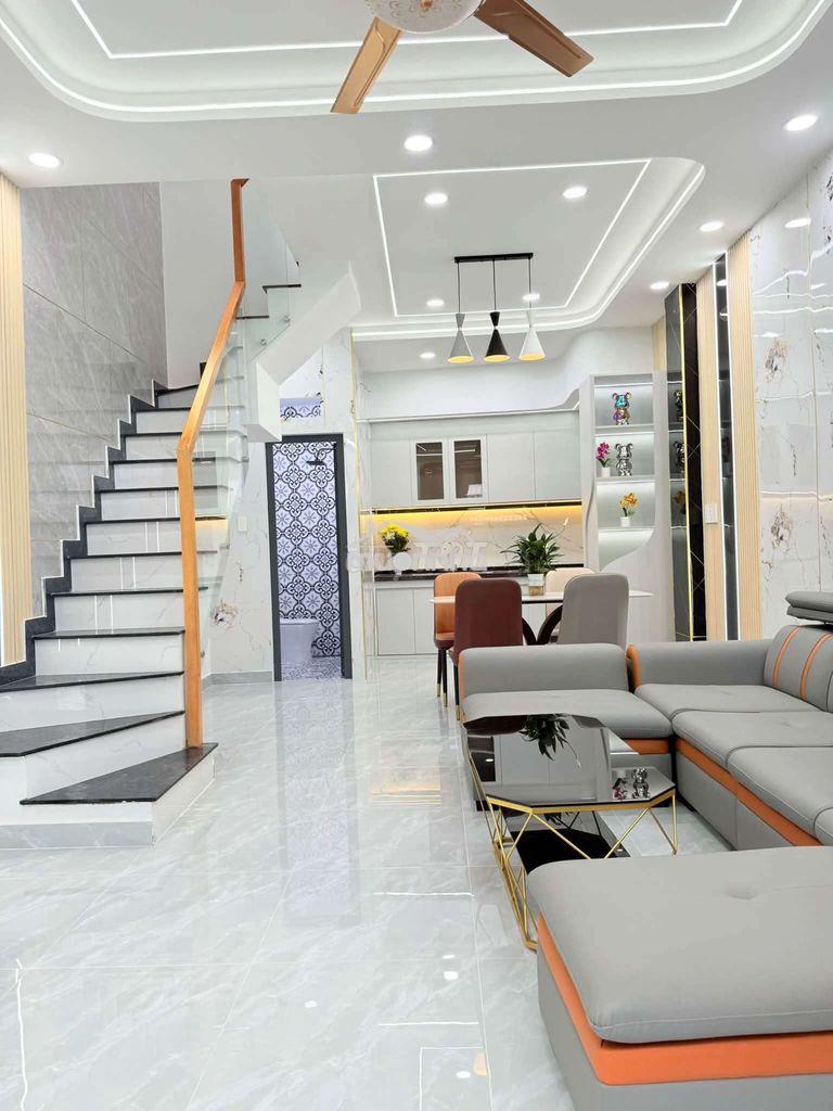 Nhà mới đẹp, (4x 9), 1lầu, 2pn, 2 wc, thới tam thôn 9, hóc môn - 2