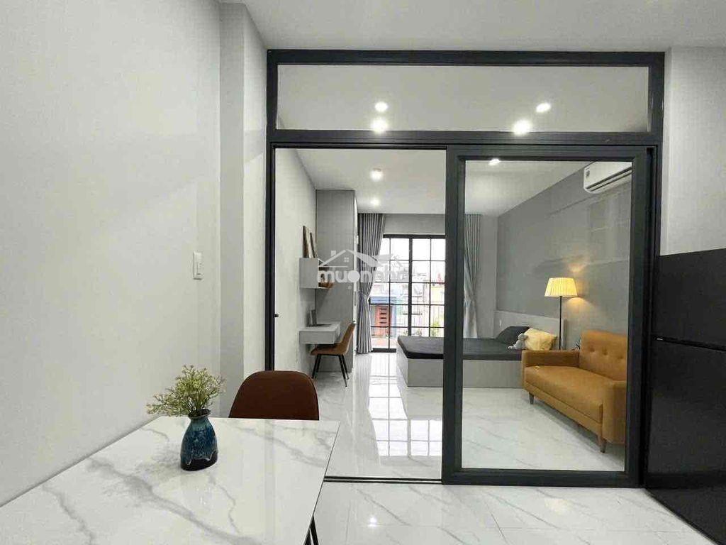 Căn hộ studio full nội thất - ngay vòng xoay lăng cha cả - ban công th - 3