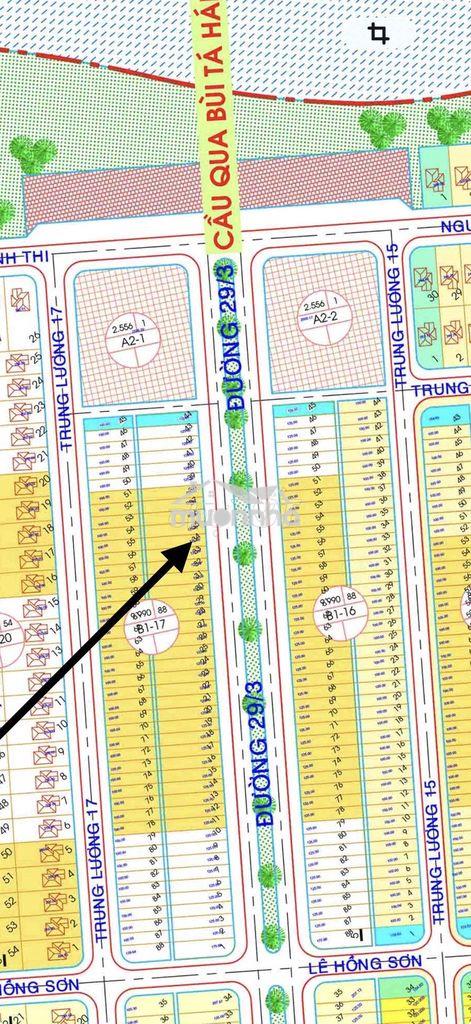 *  Bán đất đường 29/3 ( hàng dừa cũ ) sát 2 toà chung cư đang xây , vị