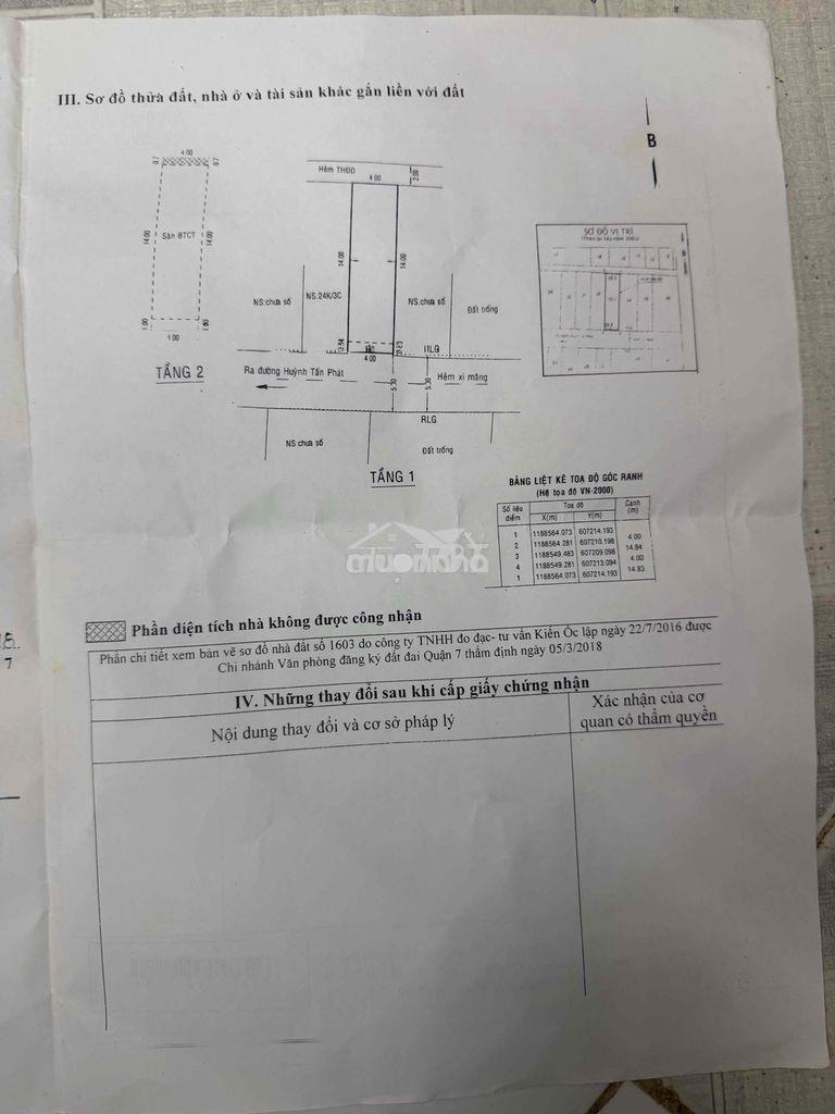 Cần bán nhà đang ở 435/ / huỳnh tấn phát nhà đẹp hẻm rộng 5m