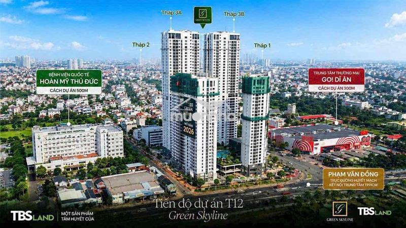 Green skyline căn 2pn-2wc 83m2 - nhà mới 100% - hỗ trợ lãi suất 5.5%