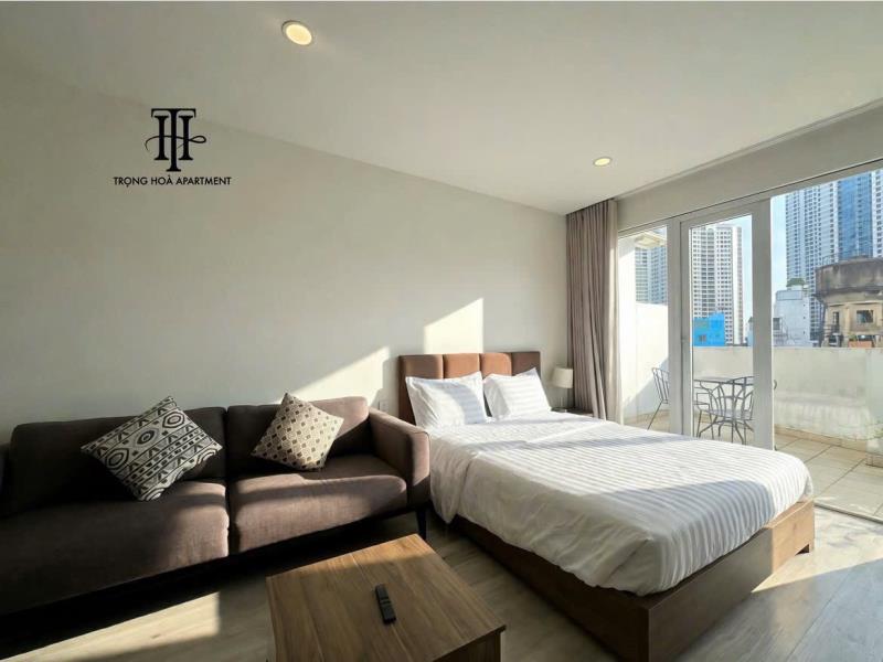 Studio full nội thất ban công lớn ngay nơ trang long gần chợ bà chiểu tiện đi hoàng hoang thám, chu văn an, nguyễn xí - Ảnh 4