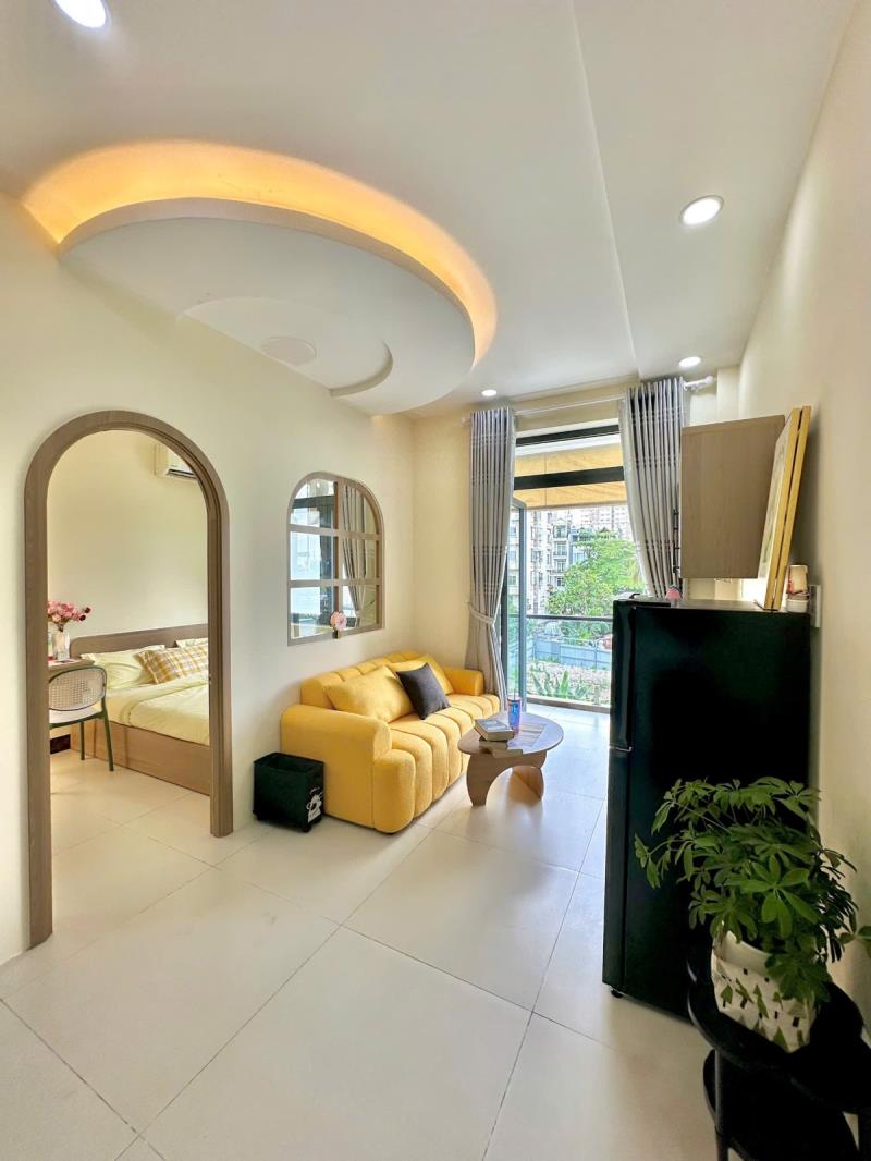 Cho thuê căn hộ 1pn, bếp riêng, ban công siêu rộng – nguyễn xí, bình thạnh | gần vlu, hutech, hiu
