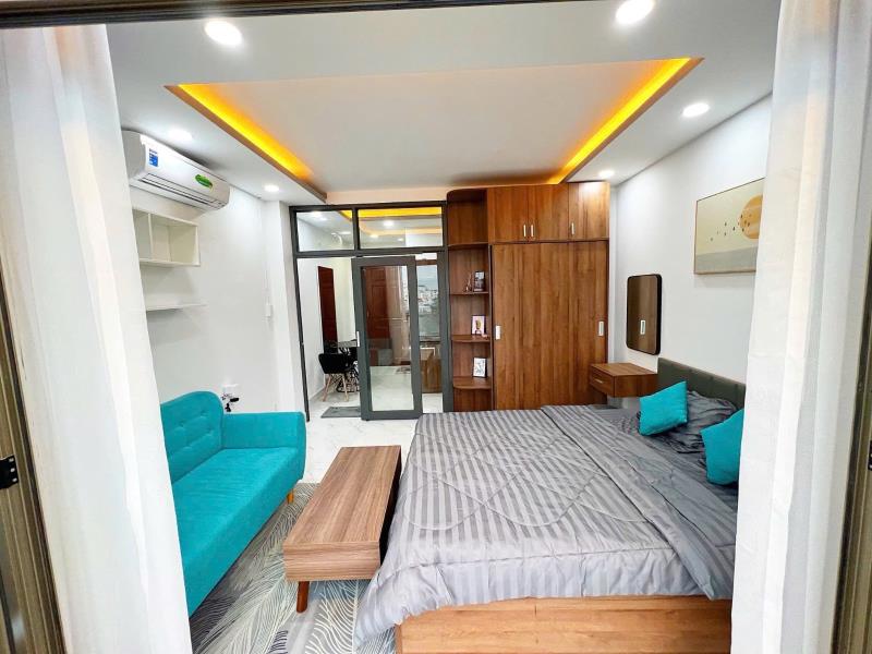 Căn hộ 1pn 48m2 ban công rộng, view thoáng nguyễn văn đậu, bình thạnh gần chợ bà chiểu, hutech, uef, vlu, iuh, ftu - Ảnh 2