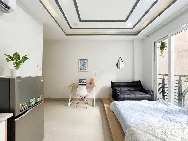 Cho thuê căn hộ ban công siêu rộng, full nội thất – gần mỹ thuật, uef - phan đăng lưu, phú nhuận - Ảnh 3