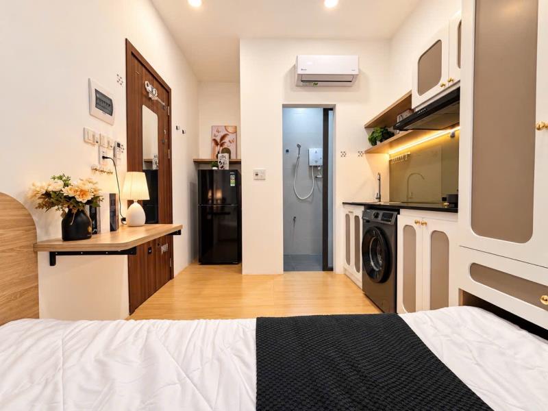Cho thuê căn hộ cửa sổ lớn - máy giặt riêng (gần vincom nguyễn xí) | nguyễn xí, bình thạnh - Ảnh 3