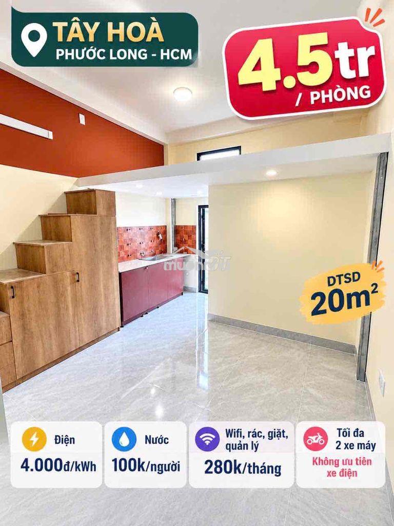 Cho thuê chdv 4,5tr/1th tây hoà & xlhn quận 9 - Ảnh 4