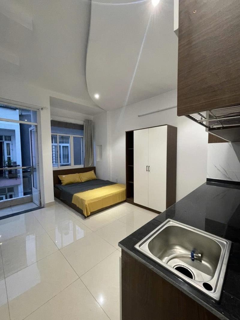 Phòng 35m² ban công lớn thoáng, máy giặt riêng giáp quận 1- tiện ra nơ trang long, bình thạnh