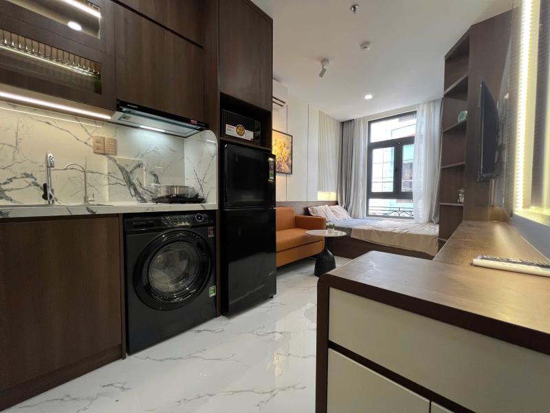 Căn hộ full nội thất cao cấp cửa sổ thoáng nguyễn trãi quận 5 gần cầu nguyễn văn cừ,  nowzone
