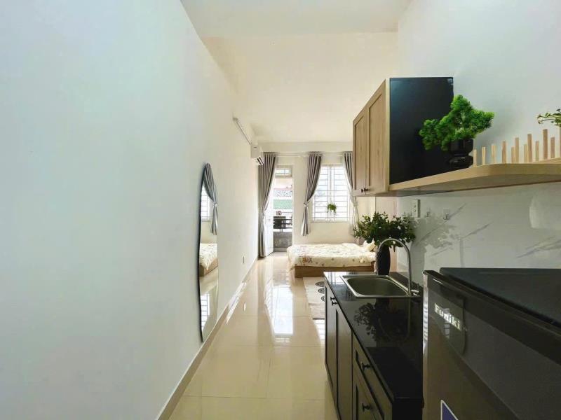Cho thuê phòng ban công lớn, full nội thất – nơ trang long, bình thạnh gần chợ bà chiểu, hàng xanh, phan đăng lưu