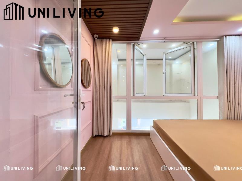 Căn hộ 1 phòng ngủ full nội thất màu hông dễ thương gần hàng xanh - Ảnh 4