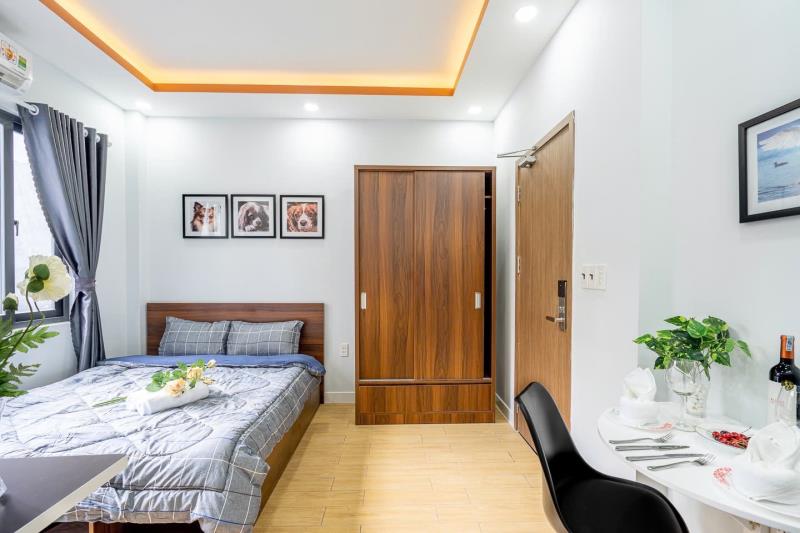 Cho thuê căn hộ mini cửa sổ lớn nội thất đẹp đinh bộ lĩnh gần đh ngoại thương bình thạnh giáp q1 - Ảnh 3