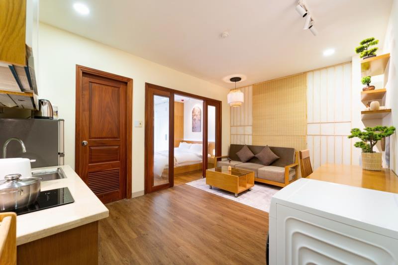 🏡 Cho thuê căn hộ 1 phòng ngủ 45m² máy giặt riêng – phạm viết chánh, bình thạnh gần quận 1  