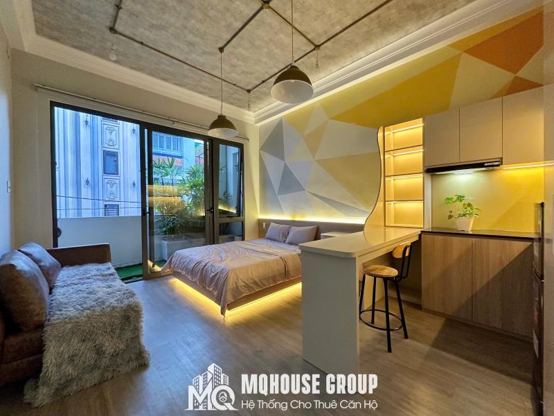 Studio bancol full nội thất ngay ngã 5 chuồng chó - lotte mart 
