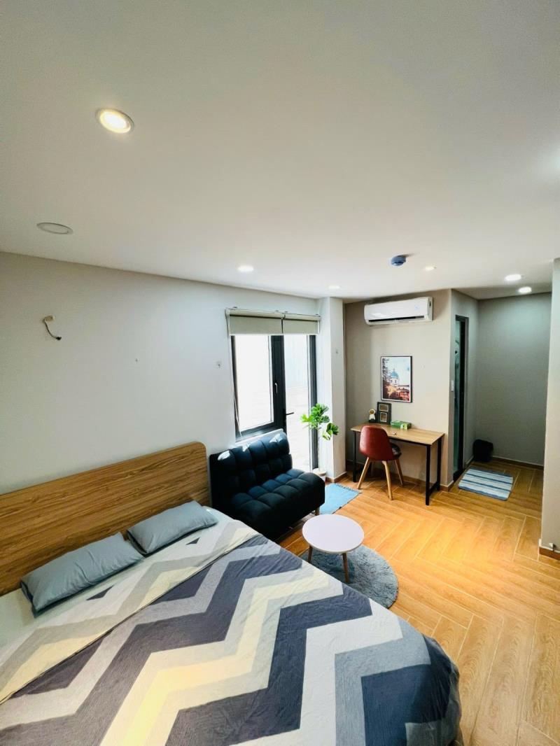 Cho thuê căn hộ 35m2 - full nội thất - ban công - gần chợ bà chiểu - giáp quận 1