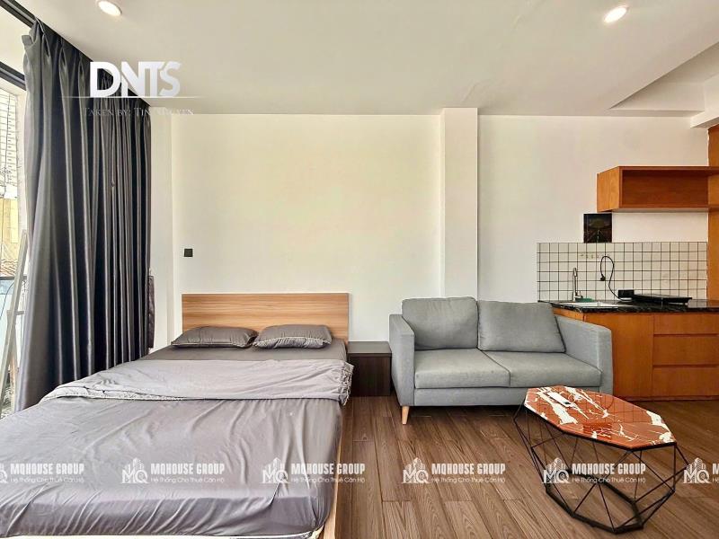 Studio 40m2 ban công lớn view thành phố, thang máy, hầm xe khu dân cư yên tĩnh. gần công viên lê văn tám, chợ tân định, horizon tower - Ảnh 2