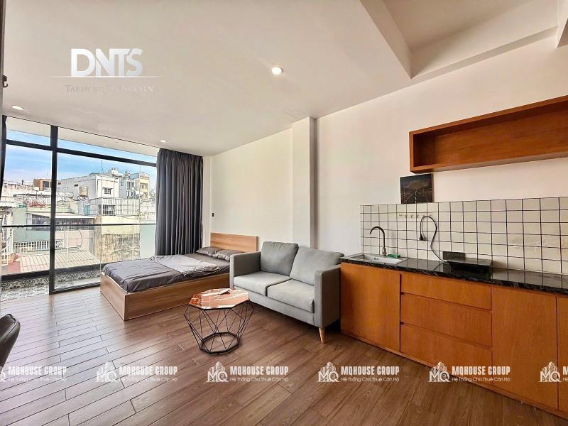 Studio 40m2 ban công lớn view thành phố, thang máy, hầm xe khu dân cư yên tĩnh. gần công viên lê văn tám, chợ tân định, horizon tower - Ảnh 4