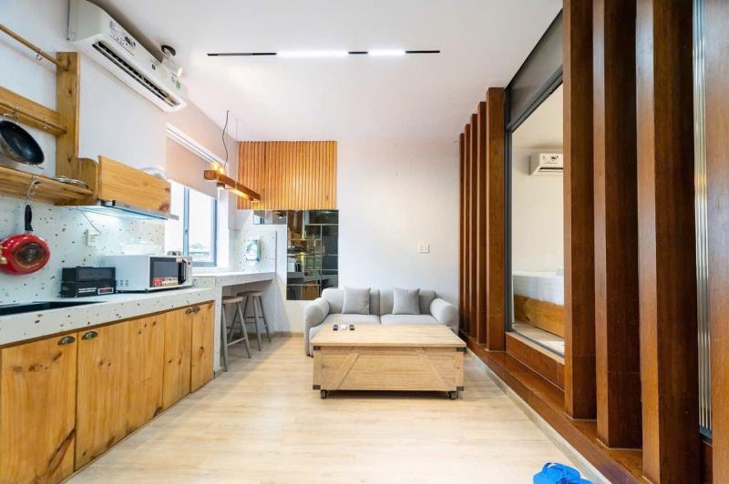Cho thuê căn hộ 1pn full nội thất cửa sổ lớn thoáng mát nguyễn sơn hà quận 3 khu vực yên tĩnh - Ảnh 2