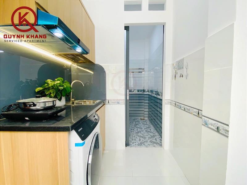 Cho thuê căn hộ mini mới đẹp 2 phòng ngủ 2 tollet full nội thất có bancol cửa sổ lớn nhà xe rộng giáp sân bay quân tân bình - Ảnh 4