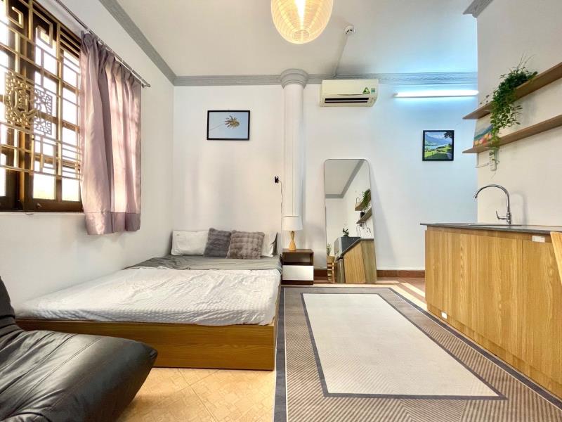 Cho thuê căn hộ full nội thất cửa sổ lê quang định, bình thạnh – gần hàng xanh, các trường đại học