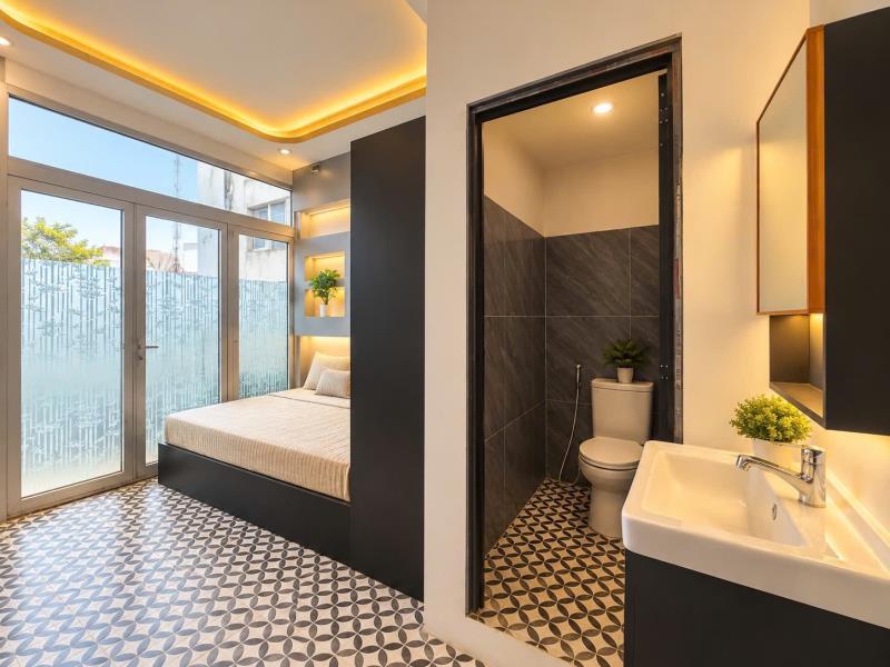 Căn hộ ban công full nội thất giờ giấc tự do đ. lạc long quân ngay ngã tư bảy hiền  - Ảnh 1