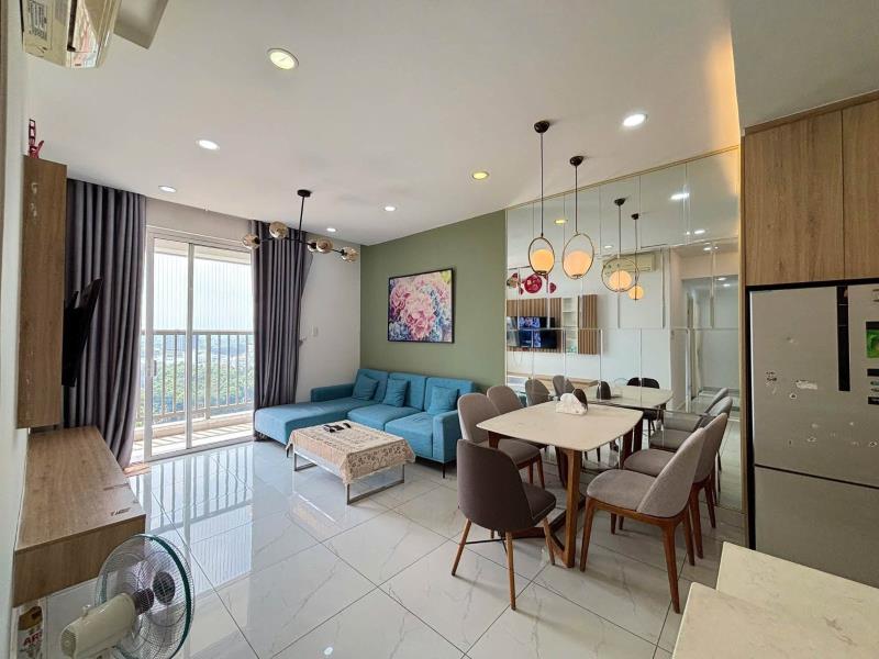Cho thuê căn hộ cao cấp viva riverside, quận 6, full nội thất, 12tr/th, dt: 70m², 2 phòng ngủ, 2wc