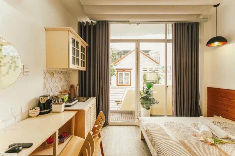 Cho thuê căn hộ vintage có ban công – lê văn sỹ, phú nhuận | gần chợ trần hữu trang, thuận tiện qua quận 3