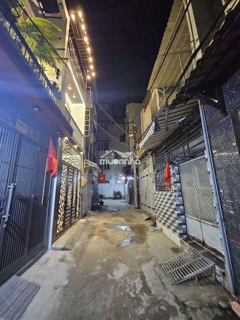 Nơ trang long| 54m2| 3.8x14| 3 tầng | 4pn khép kín | 30m ra mt
