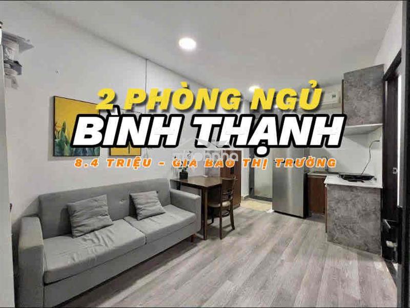 2 phòng ngủ - thang máy - full nội thất - chỉ 8.4 triệu - bình thạnh