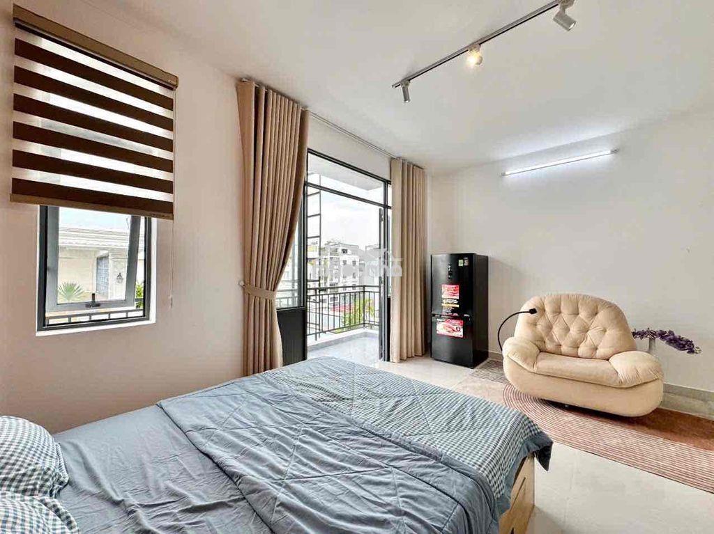 Studio full nội thất ban công ngay dương quảng hàm - Ảnh 3