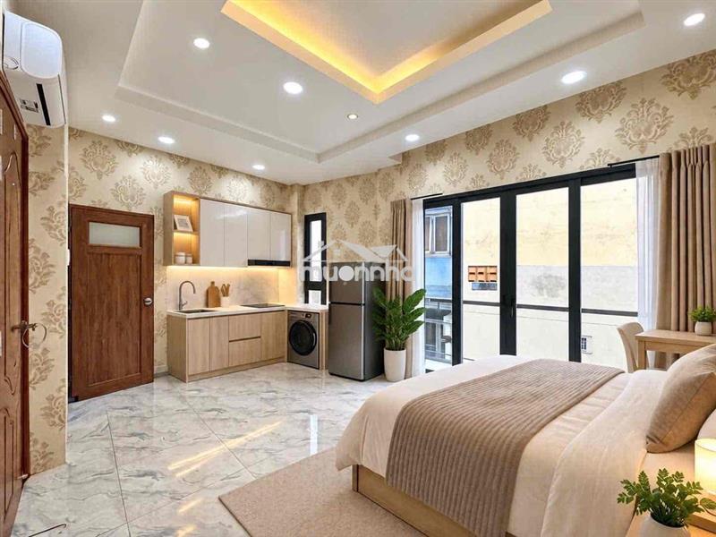 Căn hộ studio mới khai trương mặt tiền quận 5 full nt có ban công lớn